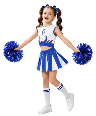 Productafbeelding van Meisjes Cheerleader Kostuum voor Carnaval en Feestjes