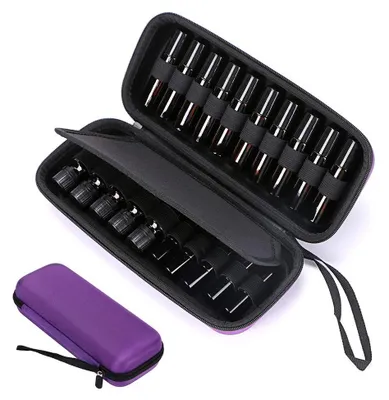 Immagine prodotto di Solidchoice - Borsa resistente e impermeabile per 20 flaconi di oli essenziali - Organizer