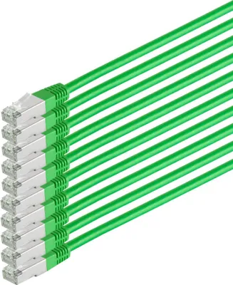 Produktbild von Patchkabel cat 6 S/FTP PIMF HF VE10 grün 1,0m