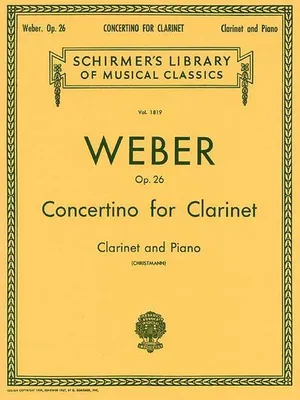 Produktbild von Concertino for Clarinet and Orchestra op.26for clarinet and piano