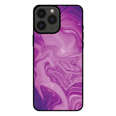 Produktbild von Smartphonica Handyhülle für iPhone 13 Pro Max mit Marmordruck - TPU-Hülle mit Marmor-Design - Lila