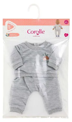 Produktbild von Corolle Puppenkostüm Jogginganzug grau 36cm - weiche Puppenkleidung