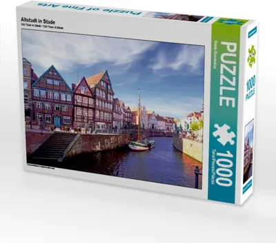 Produktbild von CALVENDO Puzzle Altstadt in Stade | 1000 Teile Lege-Größe 64x48cm Foto-Puzzle für glückliche Stunden