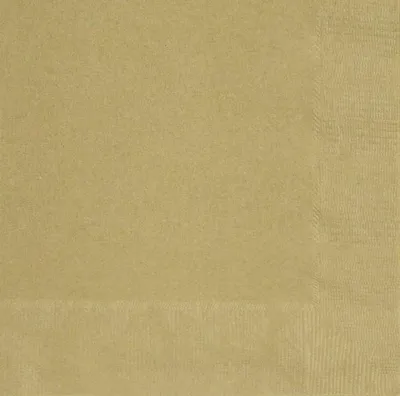 Produktbild von 20 grosse Servietten gold 33 x 33 cm