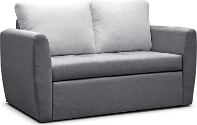 Produktbild von Sofa mit Schlaffunktion und Bettkasten, Couch für Wohnzimmer, Schlafsofa Federkern Sofagarnitur Polstersofa Wohnlandschaft mit Bettfunktion - 150 x 90 x 95 cm Sara 120 (Dunkelgrau)