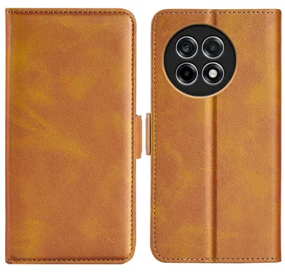 Productafbeelding van MobyDefend Hoesje - Geschikt voor OnePlus 13R - Luxe Wallet Book Case (Sluiting Zijkant) - Lichtbruin