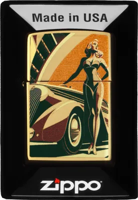 Produktbild von Feuerzeuge ZIPPO VINTAGE CAR AND WOMEN DESIGN 60007258