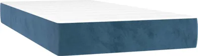 Image de Matelas de poche, bleu foncé, 90X220X20 Cm, velours Lumarko !