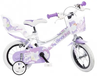 Produktbild von Hamulec do felg dla dziewczynek Fairy 12 cali 21 cm biały/fioletowy