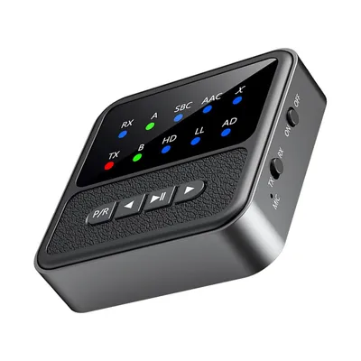 Produktbild von Bluetooth Sender Empf?nger,2 in1 Wireless Transmitter Receiver BT 5.4,3,5mm Kabellos Adapter AUX Kabel PC TV Auto USB Kopfh?rer
