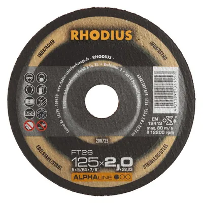 Produktbild von Rhodius FT26 208725 Cutting disc set 25 pc(s) Stainless steel, Steel