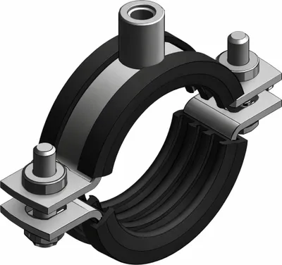 Produktbild von MEFA Rohrschelle Maxima PSM 25x3, 31 - 36 mm M8/M10 TPE, 1 Stk.