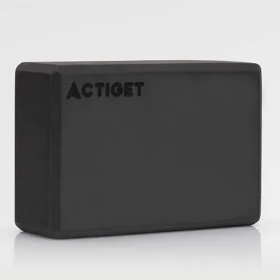 Produktbild von ACTIGET Yogablock 23x15x7,5 cm Übungsblock aus EVA-Schaumstoff Pilates-Stretchblock schwarz