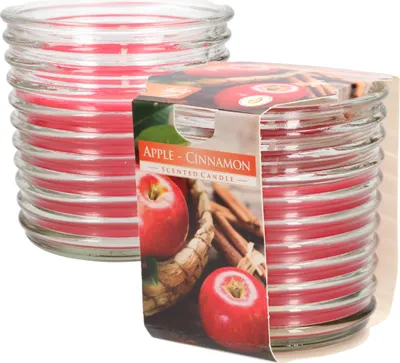 Obrázok produktu pre KOTARBAU® Sada 2 sviečok Sviečka s vôňou jablka a škorice v nádobe