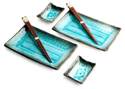 Produktbild von SUSHI TELLER SET | Sushi Geschirr Set | Mehrteiliges Sushi-Set