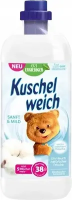 Zdjęcie produktu dla Kuschelweich, Sanft&Mild, Płyn do płukania, 38 prań (PRODUKT Z NIEMIEC)