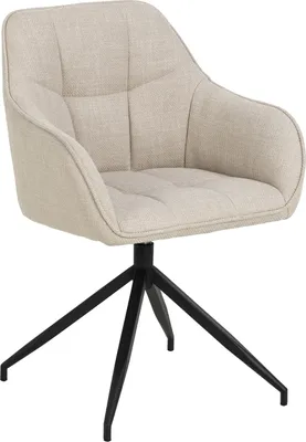 Produktbild von Brenda Esszimmerstuhl mit Armlehne, Drehfunktion, beige.