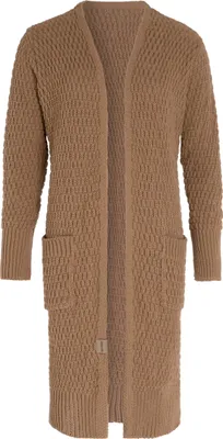 Produktbild von Knit Factory Jaida Lange Strickjacke - Nude - 36/38
