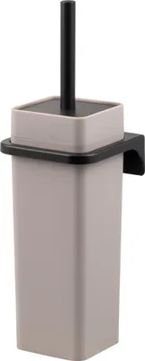 Image de bremermann Poubelle de salle de bain Savona avec couvercle basculant, poubelle salle de bain, matière plastique, 5,5 litres (blanc, anguleux)