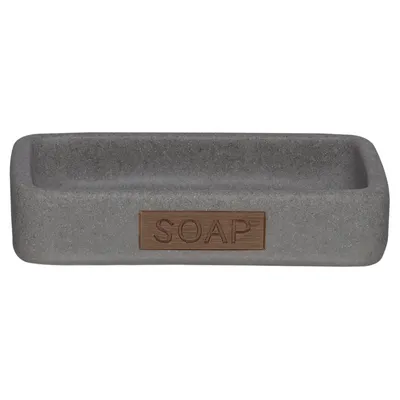 Produktbild von Sealskin Seifenschale Pierra Polyresin grau, 361870114