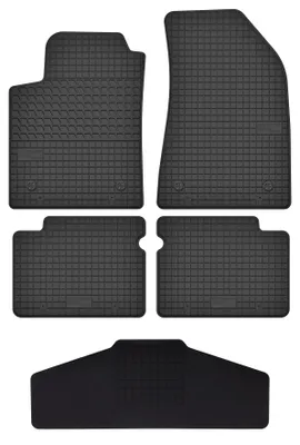 Productafbeelding van Rubberen automatten + tunnelmat voor Fiat Bravo II 2007-2012 (hatchback) – 5-delig, zwart, op maat – Wielganizator SolidTread