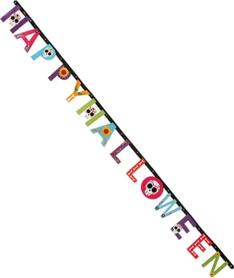 Productafbeelding van Gordel voor Allerzielen, Halloween, kleurrijk, 230 cm - universele maat