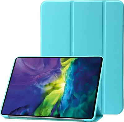 Produktbild von Mobigear Tri-Fold Gel iPad 10 (2022) Hülle TPU,Kunstleder Klapphülle - Türkis