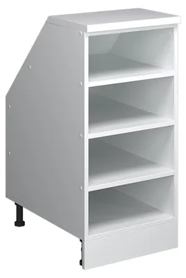 Produktbild von Dachschrägenschrank Vicco Rion Weiß 40 x 81.8 cm mit 4 Fächern, Schrankkorpus 60 cm Tiefe, Model 60364