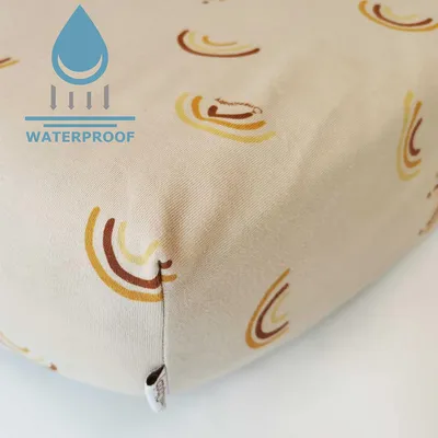 Imagen del producto de Funda impermeable para colchón, fabricada con algodón orgánico, de 70 x 140 cm, para cuna