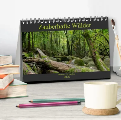 Produktbild von Zauberwelt Wald (Tischkalender 2026 DIN A5 quer), CALVENDO Monatskalender