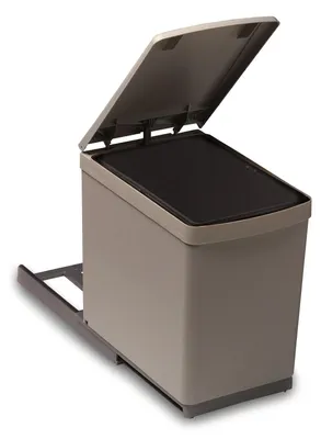 Produktbild von Victory Einbau-Abfallsammler Traditionline 16 Liter automatischen Deckelheber Alugrau
