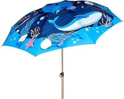 Produktbild von Aktive 62327 Uv40 Ø Kippbarer Sonnenschirm 200 Cm Blau Blau One Size