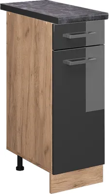 Immagine prodotto di Mobiletto base per cucina Vicco R-Line Antracite lucido 30 cm , PL Antracite, Model 46468