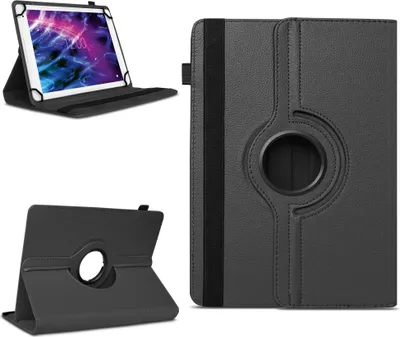 Produktbild von Medion Lifetab P10610 Tablet Tasche Hülle Schwarz Schutzhülle Cover 360° Drehbar