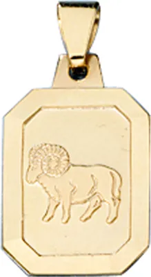 Produktbild von JOBO Anhänger Sternzeichen Widder 333 Gold Gelbgold teilmattiert