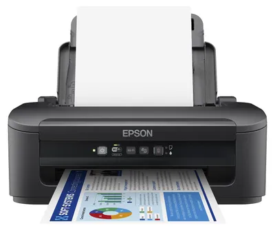Produktbild von Epson WorkForce WF-2110W, Farbe, 5760 x 1440 DPI, A4, 3000 Seiten pro Monat, 34 Seiten pro Minute, Doppelseitiger Druck