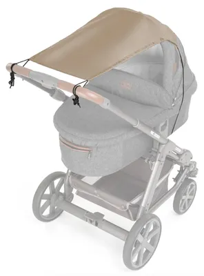 Image de Pare-soleil universel – Pare-soleil réglable pour poussette avec protection UV 50 – Pare-soleil flexible pour nacelle – Beige