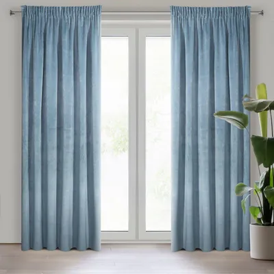 Produktbild von Vorhang VILLA blau 140x270 cm  Kräuselband