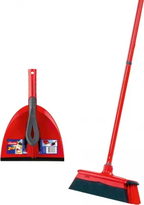 Produktbild von Vileda DuActiva Besen Eco-Verpackung dreiteiligem Stiel 2 in 1 Kehrset Cleaning (19,39)