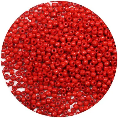 Produktbild von Rote 4mm Glaskugeln 6/0 für Armband DIY Schmuck