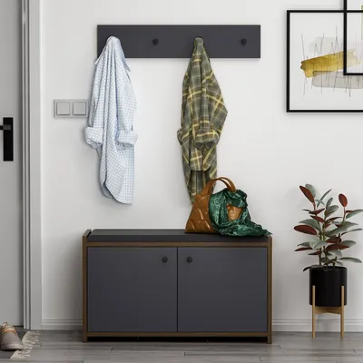 Obrázok produktu pre Skye Decor, Skrinka na topánky - Zia (antracit)