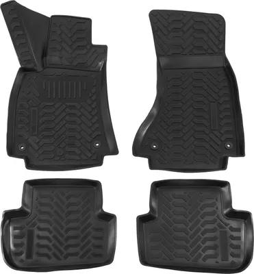 Obrázok produktu pre J&J Automotive | Gumové rohože so zvýšeným okrajom pre Audi A4 B8 03/2008-2014 4ks
