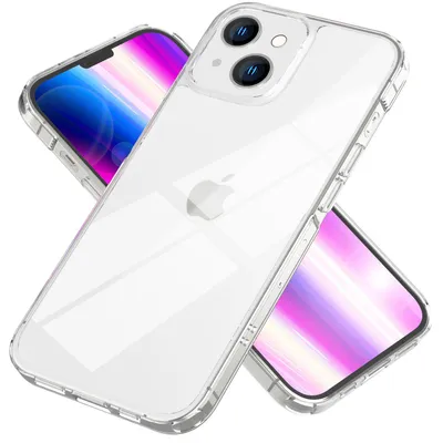 Produktbild von Klare Hülle für iPhone 14 - Transparent Kratzfest Anti-Gelb Clear Acryl Cover