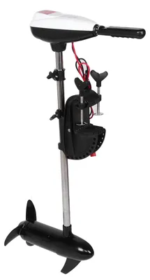 Image de Moteur hors-bord électrique 12 V, poussée de 60 lb, hélice pour bateau, puissance de 624 W, avec indicateur de charge de batterie à LED