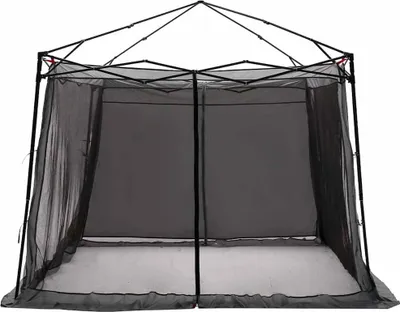 Produktbild von vidaXL Innenzelt mit Dach Grau und Orange 303 x 303 x 196 cm Taft