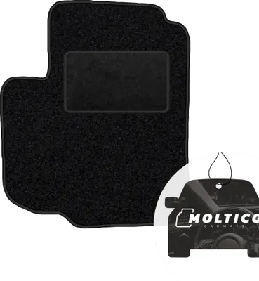 Image de moto-MOLTICO Tapis de sol conducteur Auto Velours côté conducteur Tapis de sol conducteur noir 1 pièce pour Fiat Sedici Suzuki Swift II III SX4