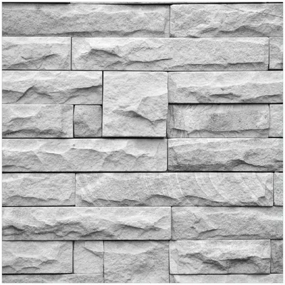 Produktbild von Wallario Premium Glasbild, freischwebende Optik, kräftige Farben, Größe 30 x 30 cm Motiv Steinwand grau
