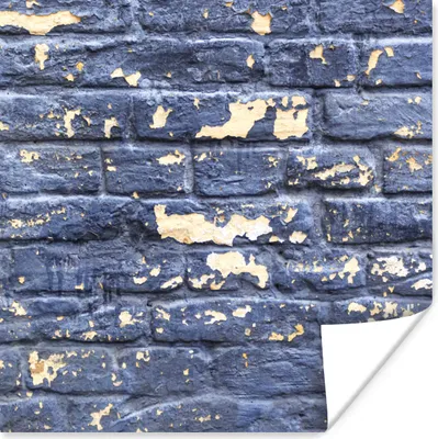 Produktbild von MuchoWow® Poster Ziegel - Farbe - Wand 100x100 cm - Babyzimmer