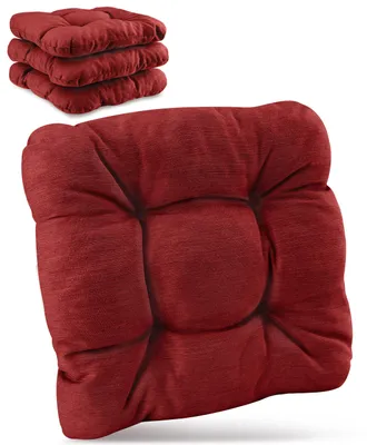Produktbild von Beautissu 4er Set Premium Stuhlkissen Rot HighLux SK, 40x40x8cm