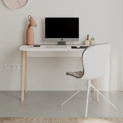 Zdjęcie produktu dla Biurko Houseland Luton biały / mokka
